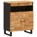 Casa si Gradina - Mobilier - Dulapuri si sifoniere - Dulapuri - Dulap lateral cu usa Maro 60 x 33,5 x 75 cm Lemn de mango solid - Infinity.ro