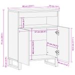 Casa si Gradina - Mobilier - Dulapuri si sifoniere - Dulapuri - Dulap lateral cu usa Maro 60 x 33,5 x 75 cm Lemn de mango solid - Infinity.ro