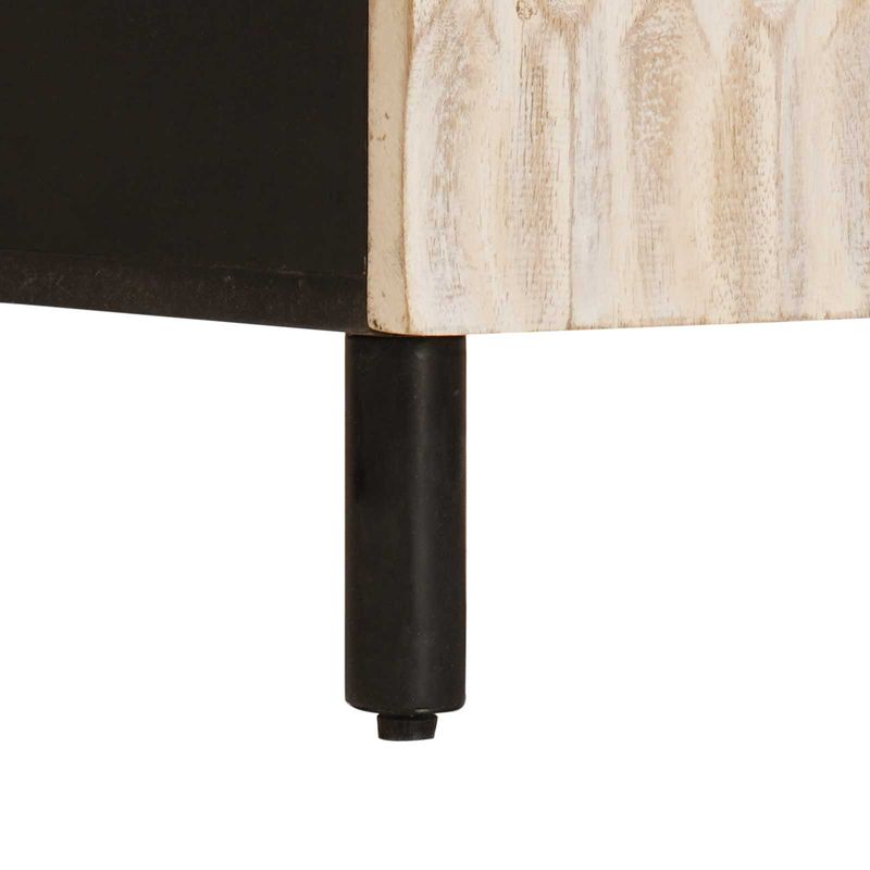 Casa si Gradina - Mobilier - Dulapuri si sifoniere - Dulapuri - Bufet Finisaj Alb Spalat 60 x 33,5 x 75 cm Lemn de mango solid - Infinity.ro