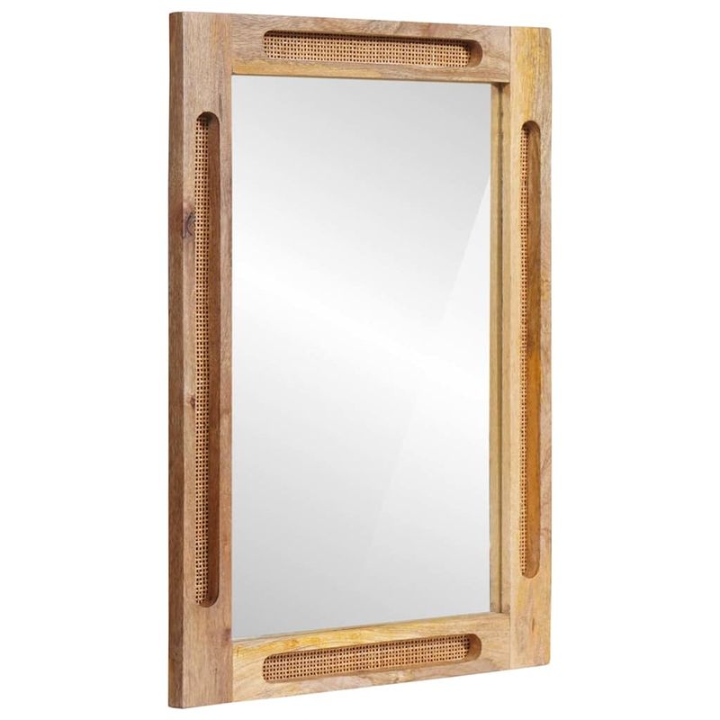 Casa si Gradina - Mobilier - Mobilier baie - Oglinzi baie - Oglinda pentru baie Maro 50 x 70 x 3 cm Lemn de mango solid - Infinity.ro
