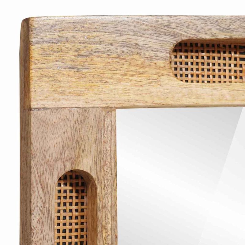 Casa si Gradina - Mobilier - Mobilier baie - Oglinzi baie - Oglinda pentru baie Maro 50 x 70 x 3 cm Lemn de mango solid - Infinity.ro