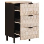 Casa si Gradina - Mobilier - Dulapuri si sifoniere - Dulapuri - Bufet Finisaj Alb Spalat 40 x 33,5 x 75 cm Lemn de mango solid - Infinity.ro