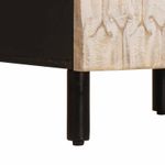 Casa si Gradina - Mobilier - Dulapuri si sifoniere - Dulapuri - Bufet Finisaj Alb Spalat 40 x 33,5 x 75 cm Lemn de mango solid - Infinity.ro