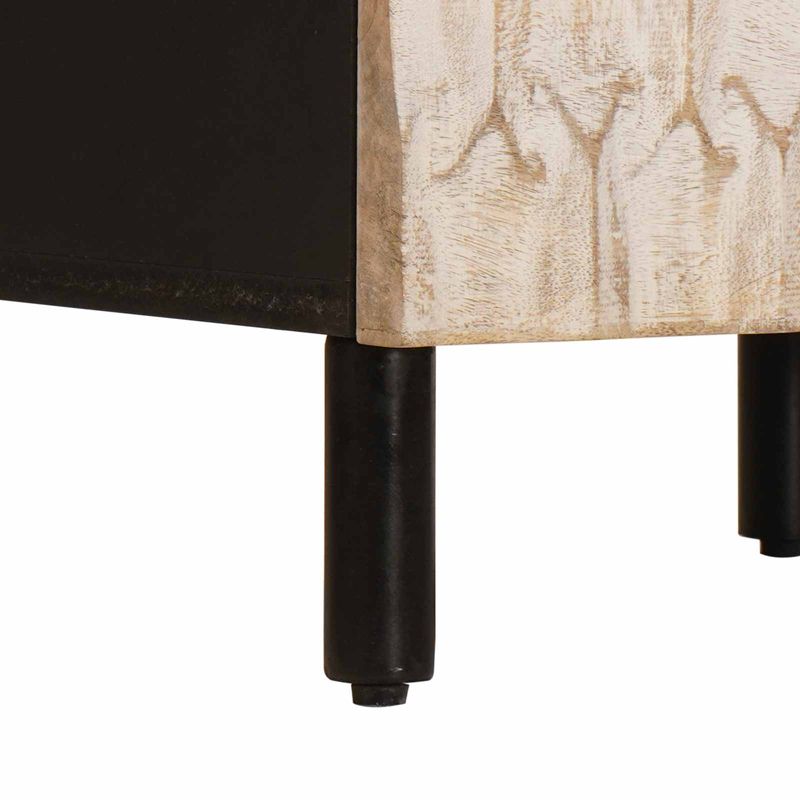 Casa si Gradina - Mobilier - Dulapuri si sifoniere - Dulapuri - Bufet Finisaj Alb Spalat 40 x 33,5 x 75 cm Lemn de mango solid - Infinity.ro