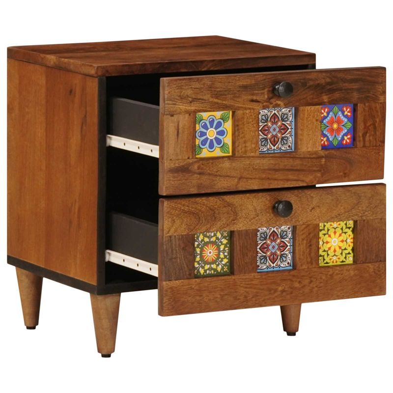 Casa si Gradina - Mobilier - Comode si corpuri - Noptiere - Dulap de noapte cu sertar 2 pcs Maro 40 x 33,5 x 46 cm - Infinity.ro