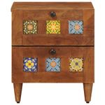 Casa si Gradina - Mobilier - Comode si corpuri - Noptiere - Dulap de noapte cu sertar 2 pcs Maro 40 x 33,5 x 46 cm - Infinity.ro