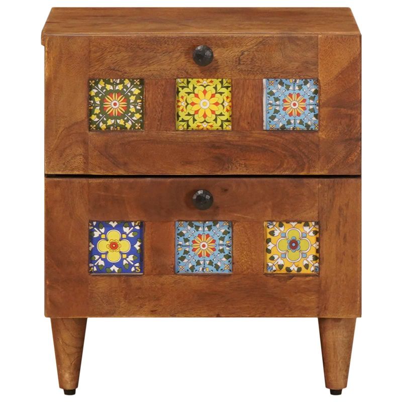 Casa si Gradina - Mobilier - Comode si corpuri - Noptiere - Dulap de noapte cu sertar 2 pcs Maro 40 x 33,5 x 46 cm - Infinity.ro