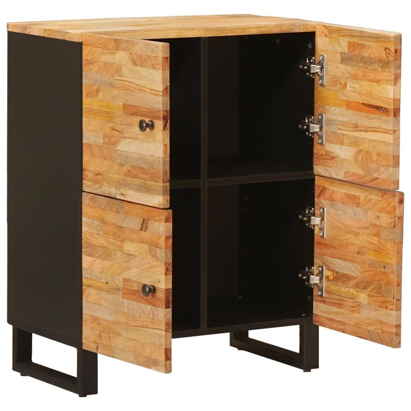 Casa si Gradina - Mobilier - Dulapuri si sifoniere - Dulapuri - Dulap lateral cu usa Maro 60 x 33,5 x 75 cm Lemn de mango solid - Infinity.ro