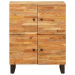 Casa si Gradina - Mobilier - Dulapuri si sifoniere - Dulapuri - Dulap lateral cu usa Maro 60 x 33,5 x 75 cm Lemn de mango solid - Infinity.ro
