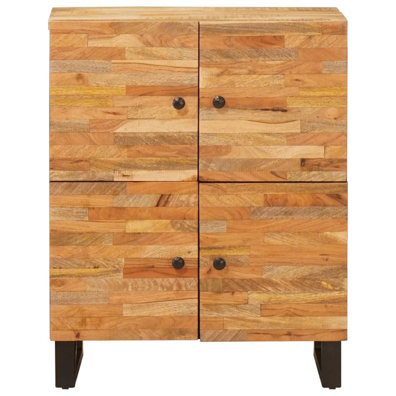 Casa si Gradina - Mobilier - Dulapuri si sifoniere - Dulapuri - Dulap lateral cu usa Maro 60 x 33,5 x 75 cm Lemn de mango solid - Infinity.ro
