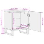 Casa si Gradina - Mobilier - Comode si corpuri - Noptiere - Dulap de noapte 2 pcs Maro 40 x 33,5 x 46 cm - Infinity.ro