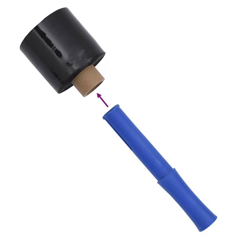 Carti si Birotica - Birotica - Articole ambalare - Filme extensibile 10 buc Negru 23 µm 10 cm x 300 m - Infinity.ro