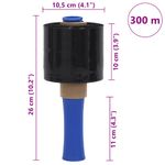 Carti si Birotica - Birotica - Articole ambalare - Filme extensibile 10 buc Negru 23 µm 10 cm x 300 m - Infinity.ro