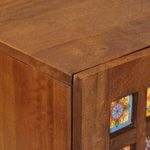 Casa si Gradina - Mobilier - Dulapuri si sifoniere - Dulapuri - Bufet cu raft castan 90 x 33,5 x 75 cm Lemn de mango solid - Infinity.ro