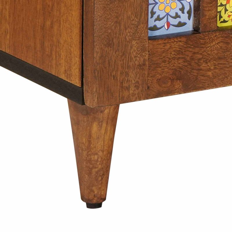 Casa si Gradina - Mobilier - Dulapuri si sifoniere - Dulapuri - Bufet cu raft castan 90 x 33,5 x 75 cm Lemn de mango solid - Infinity.ro
