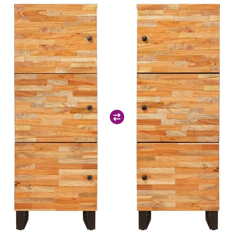 Casa si Gradina - Mobilier - Dulapuri si sifoniere - Dulapuri - Buffet de depozitare cu raft cu usa Maro 40 x 33,5 x 110 cm - Infinity.ro
