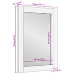 Casa si Gradina - Mobilier - Mobilier baie - Oglinzi baie - Oglinda pentru baie Finisaj Alb Spalat 50 x 70 x 3 cm - Infinity.ro