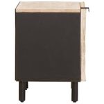 Casa si Gradina - Mobilier - Comode si corpuri - Noptiere - Dulap de noapte 2 pcs Alb 40 x 33,5 x 46 cm Lemn de mango solid - Infinity.ro