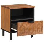 Casa si Gradina - Mobilier - Comode si corpuri - Noptiere - Dulap de noapte 2 pcs Maro 40 x 33 x 46 cm Lemn de mango solid - Infinity.ro