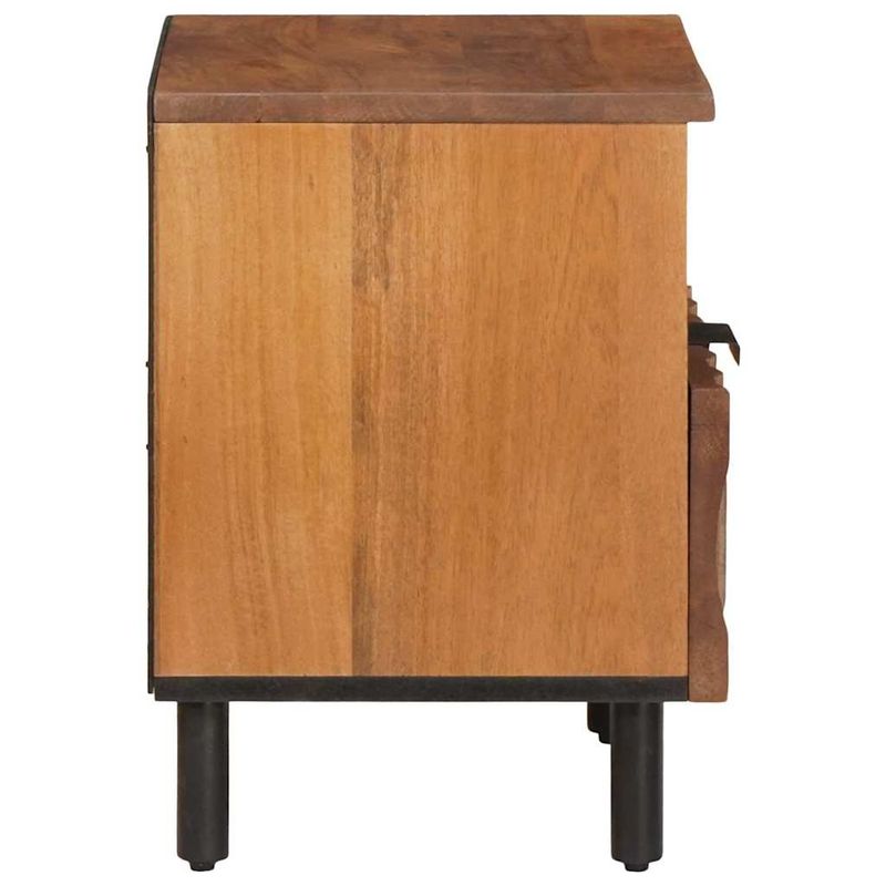 Casa si Gradina - Mobilier - Comode si corpuri - Noptiere - Dulap de noapte 2 pcs Maro 40 x 33 x 46 cm Lemn de mango solid - Infinity.ro