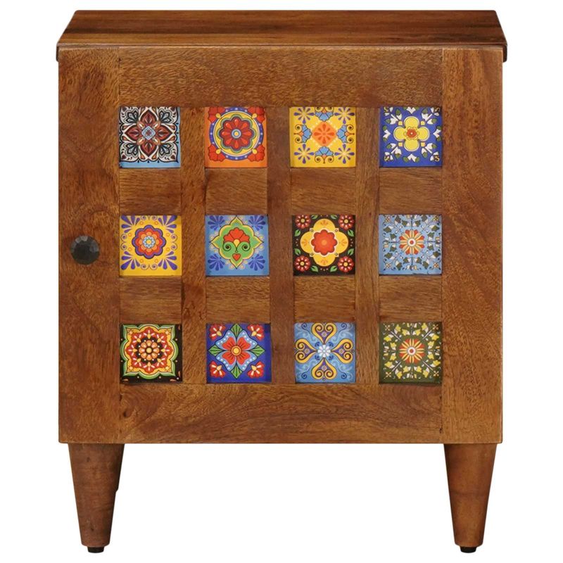 Casa si Gradina - Mobilier - Comode si corpuri - Noptiere - Dulap de noapte Maro 40 x 33,5 x 46 cm Lemn de mango solid - Infinity.ro