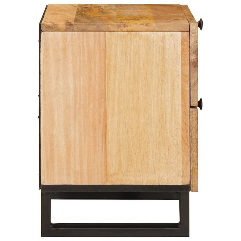 Casa si Gradina - Mobilier - Comode si corpuri - Noptiere - Dulap de noapte cu sertar 2 pcs natural 40 x 33,5 x 46 cm - Infinity.ro