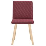 Casa si Gradina - Mobilier - Scaune si fotolii - Scaune - Scaune de bucatarie, 2 buc., rosu vin, material textil - Infinity.ro