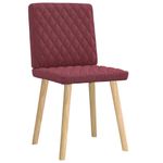 Casa si Gradina - Mobilier - Scaune si fotolii - Scaune - Scaune de bucatarie, 2 buc., rosu vin, material textil - Infinity.ro