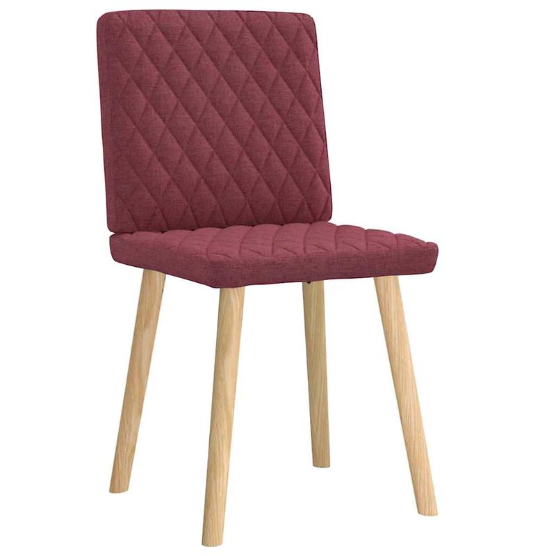 Casa si Gradina - Mobilier - Scaune si fotolii - Scaune - Scaune de bucatarie, 2 buc., rosu vin, material textil - Infinity.ro