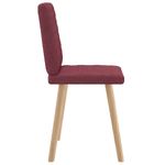 Casa si Gradina - Mobilier - Scaune si fotolii - Scaune - Scaune de bucatarie, 2 buc., rosu vin, material textil - Infinity.ro