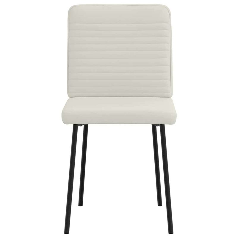 Casa si Gradina - Mobilier - Scaune si fotolii - Scaune - Scaune de bucatarie, 2 buc., crem, catifea - Infinity.ro