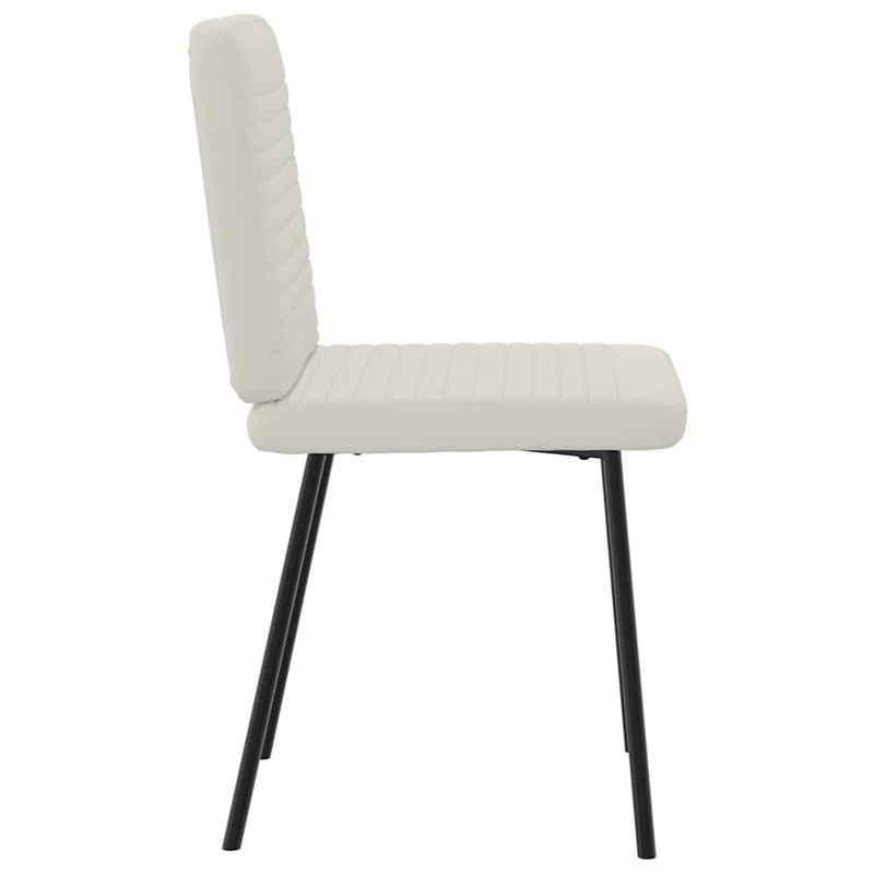Casa si Gradina - Mobilier - Scaune si fotolii - Scaune - Scaune de bucatarie, 2 buc., crem, catifea - Infinity.ro