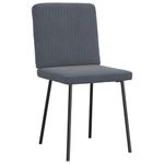 Casa si Gradina - Mobilier - Scaune si fotolii - Scaune - Scaune de bucatarie, 2 buc., gri inchis, catifea - Infinity.ro
