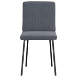Casa si Gradina - Mobilier - Scaune si fotolii - Scaune - Scaune de bucatarie, 2 buc., gri inchis, catifea - Infinity.ro