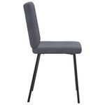 Casa si Gradina - Mobilier - Scaune si fotolii - Scaune - Scaune de bucatarie, 2 buc., gri inchis, catifea - Infinity.ro
