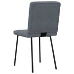 Casa si Gradina - Mobilier - Scaune si fotolii - Scaune - Scaune de bucatarie, 2 buc., gri inchis, catifea - Infinity.ro