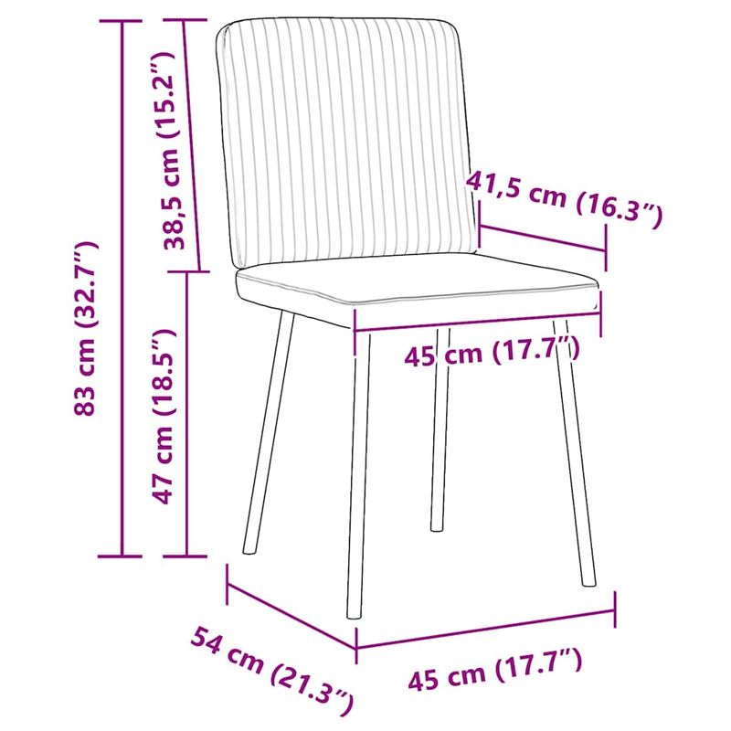 Casa si Gradina - Mobilier - Scaune si fotolii - Scaune - Scaune de bucatarie, 2 buc., gri inchis, catifea - Infinity.ro