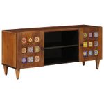 Casa si Gradina - Mobilier - Dulapuri si sifoniere - Dulapuri - Cabinet TV cu usa castan 105 x 33,5 x 46 cm Lemn de mango solid - Infinity.ro