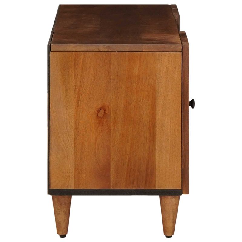 Casa si Gradina - Mobilier - Dulapuri si sifoniere - Dulapuri - Cabinet TV cu usa castan 105 x 33,5 x 46 cm Lemn de mango solid - Infinity.ro