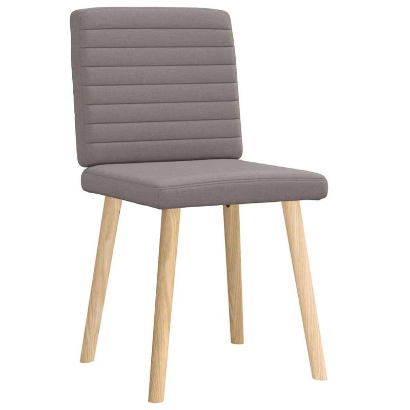 Casa si Gradina - Mobilier - Scaune si fotolii - Scaune - Scaune de bucatarie, 2 buc., gri taupe, material textil - Infinity.ro