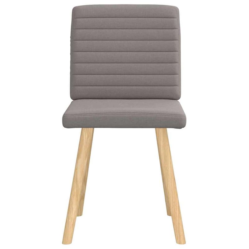 Casa si Gradina - Mobilier - Scaune si fotolii - Scaune - Scaune de bucatarie, 2 buc., gri taupe, material textil - Infinity.ro