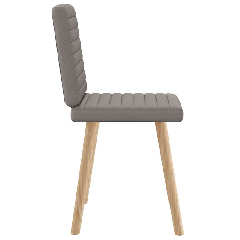 Casa si Gradina - Mobilier - Scaune si fotolii - Scaune - Scaune de bucatarie, 2 buc., gri taupe, material textil - Infinity.ro