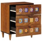 Casa si Gradina - Mobilier - Comode si corpuri - Noptiere - Dulap de noapte Maro 50 x 33 x 60 cm Lemn de mango solid - Infinity.ro