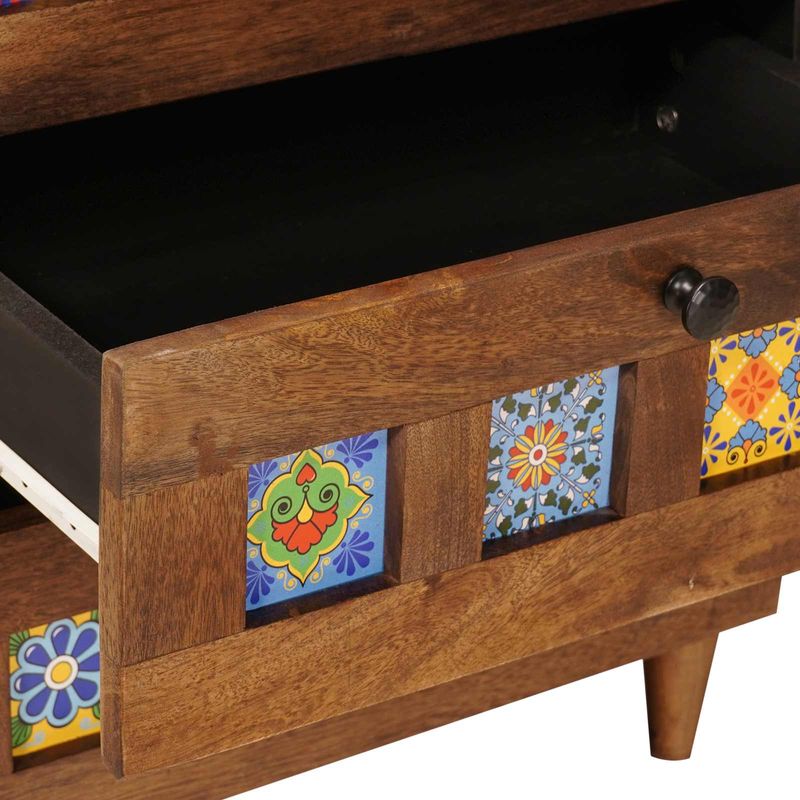 Casa si Gradina - Mobilier - Comode si corpuri - Noptiere - Dulap de noapte Maro 50 x 33 x 60 cm Lemn de mango solid - Infinity.ro