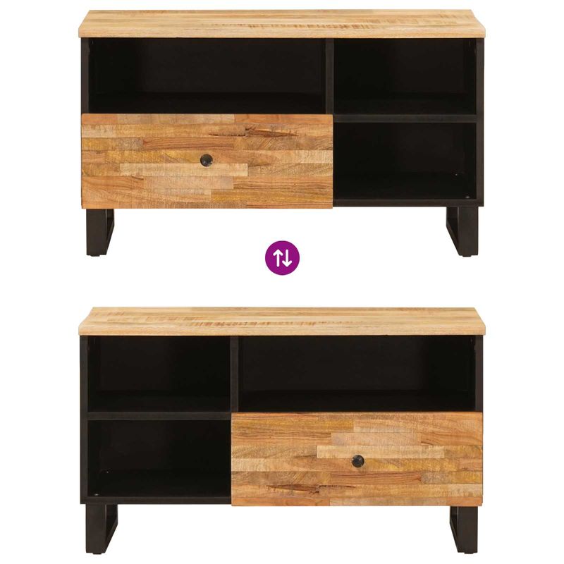 Casa si Gradina - Mobilier - Comode si corpuri - Comode - Cabinet TV cu sertar Maro 80 x 33,5 x 46 cm Lemn de mango solid - Infinity.ro