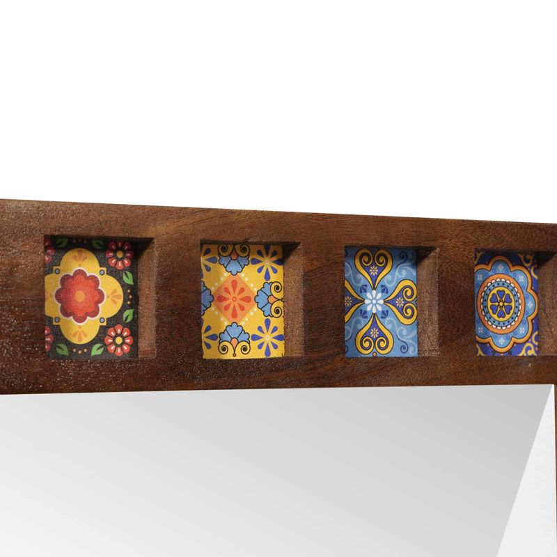 Casa si Gradina - Mobilier - Mobilier baie - Oglinzi baie - Oglinda pentru baie castan 50 x 70 x 3 cm Lemn de mango solid - Infinity.ro
