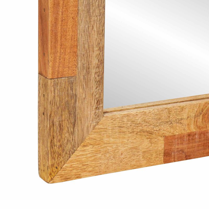 Casa si Gradina - Mobilier - Mobilier baie - Oglinzi baie - Oglinda pentru baie natural 50 x 70 x 3 cm Lemn de mango solid - Infinity.ro