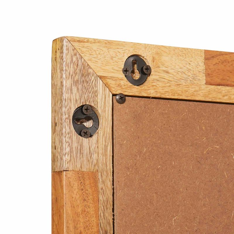 Casa si Gradina - Mobilier - Mobilier baie - Oglinzi baie - Oglinda pentru baie natural 50 x 70 x 3 cm Lemn de mango solid - Infinity.ro