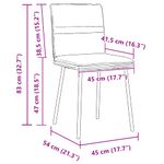 Casa si Gradina - Mobilier - Scaune si fotolii - Scaune - Scaune de bucatarie, 2 buc., gri inchis, catifea - Infinity.ro