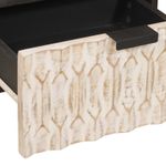 Casa si Gradina - Mobilier - Comode si corpuri - Noptiere - Dulap de noapte 2 pcs Alb 40 x 33 x 46 cm Lemn de mango solid - Infinity.ro